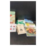 Cook Books, old Saltine Tin