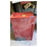 Fire alarm battery metal cabinet with key