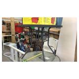 33" diameter glass top patio table 27" tall