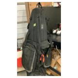 Golf travel bag with contents, BagBoy brand on