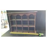 Curio shelf, hanging or table top, 25w x 19t x 6d