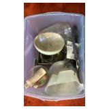 Glass Ware, Clocks, etc