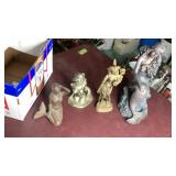 Cast Iron, Brass, Plastic Statues