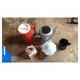 Pitcher, Coffee Pot, Milk Glass