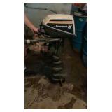 Johnson 6 HP Boat Motor Life Vest and Tank got