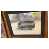 Pencil drawing made by travelers in old days