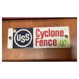 USS Cyclone Fence porcelain sgn
