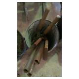 Vintage Light Fixture, Flower Box, Tools