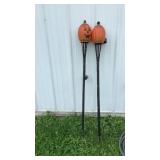 Pumpkin Tiki Torches