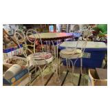 Doll size parlor chairs and table