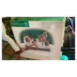 3 boxes of Christmas decor items