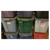 3 Totes of misc Christmas decor