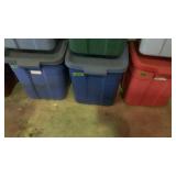 3 Totes of misc Christmas decor