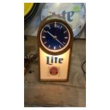 Miller Lite lighted wall clock