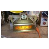 Falstaff Beer light wall clock
