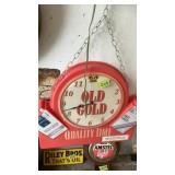 Old Gold Cigarette Clock