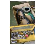 Flash Light, Tape, Socket Set