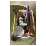 Hand Saw, Drill, Funnel, Snow Brush