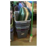 6 totes with lids
