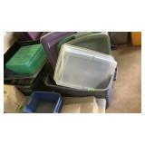 Lot of totes and lids