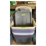 6 totes with lids