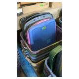 6 totes with lids