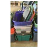 6 totes with lids