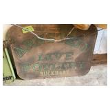 Arnstein Live Poultry Cardboard Sign