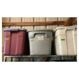 3 totes of misc household and Christmas