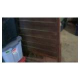 Single headboard, footboard and rails, shutters