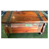Antique Sewing Box With Misc