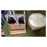 Foot Stool and Antique High Chair