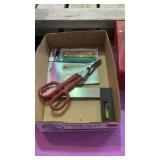 Fannie May decorative tins, halogen bulbs,