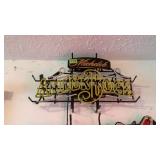 Michelob Ambe Bock Neon Sign Comes On and Shut