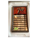 7 Up food sign wall hanging