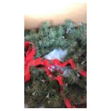 Christmas Wreath and Ribbon