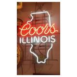 Coors Illinois Neon