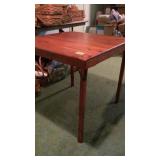Cedar (or cedar looking) 30 x 30 card table, legs