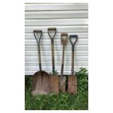Shovels BESIDE THE GARAGE