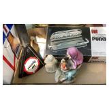 Jar opener, disposable gloves, 4-hole punch,