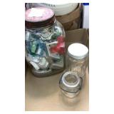 Jar full of cookie cutters