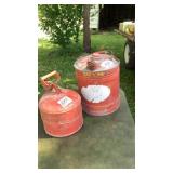 Metal gas cans
