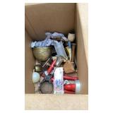 Light bulbs, Denim Days Christmas figurine,