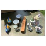 Precious moments, train whistle, Knick knacks