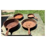 Cast iron pans