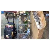 Aluminium Christmas tree, Shopping Basket,