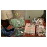 Longaberger plastic liner and cloth liners,