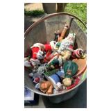 Ash bucket and ornaments