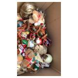 Misc kitchen dishes, bell, ornaments