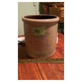 Crock, unmarked, has some small chips